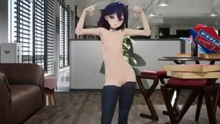 Hentai chick enjoys anal sex at the gym