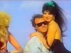 two couples for voyeurs on the beach