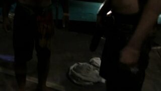 Naughty Katt Receives Creamy Facial From Three Big Cocks