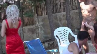 Apra Shay Dominates Jerico With Strap On In Bi Group Fuck