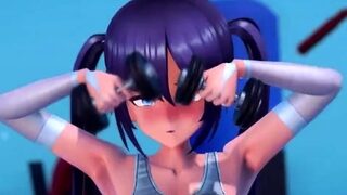 Kurodama lewd attack in the gym