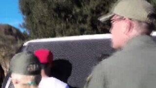 Two horny immigrant babes get fucked hard on the border