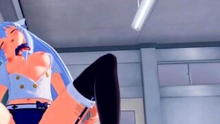Asian doll Masturbating near A oustanding toy